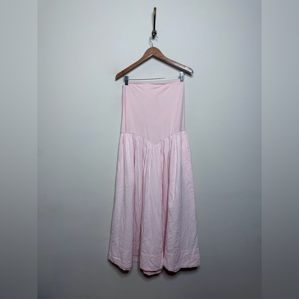 Free People Onda Tube Midi Dress in Pink Nectar - Picture 3 of 6